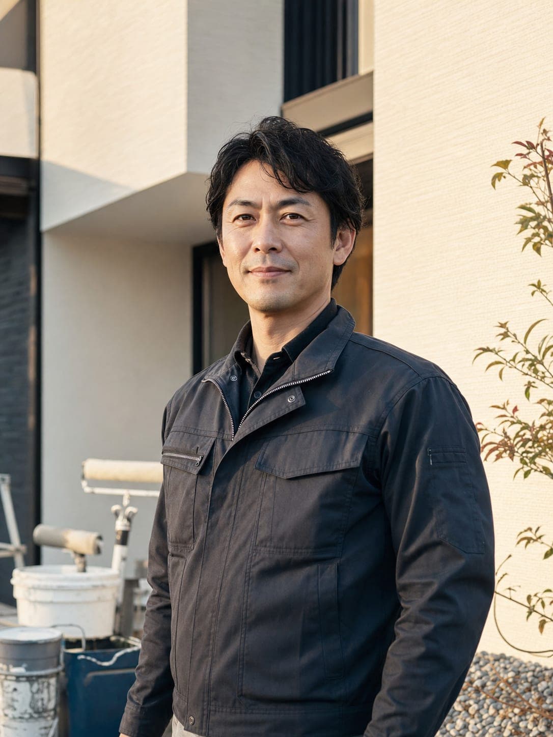 塗装会社経営者のポートレート